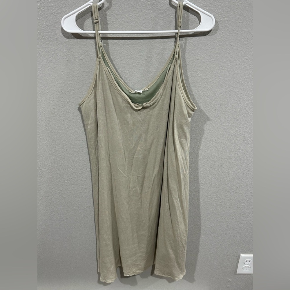Light dusty green Sleeveless Dress